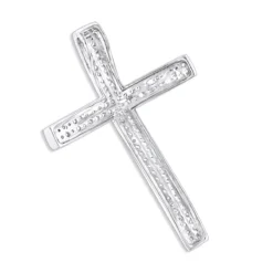 Small Pave Diamond Cross Pendant 0.33ct 14K White Gold 11 Small Pave Diamond Cross Pendant 0.33ct 14K White Gold -Outlet Radiant Bijou Store small pave diamond cross pendant 033ct 14k gold p 50036 backwh