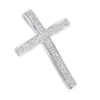 Small Pave Diamond Cross Pendant 0.33ct 14K White Gold -Outlet Radiant Bijou Store small pave diamond cross pendant 033ct 14k gold p 50036 wh