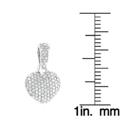 Small Pave Diamond Heart Pendant 14K White Gold 0.33ct 13 Small Pave Diamond Heart Pendant 14K White Gold 0.33ct -Outlet Radiant Bijou Store small pave diamond heart pendant 14k gold 045ct p 22324 rulerwh