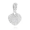Small Pave Diamond Heart Pendant 14K White Gold 0.33ct -Outlet Radiant Bijou Store small pave diamond heart pendant 14k gold 045ct p 22324 wh