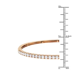 Solid 14K Yellow Gold Diamond Bangle Bracelet For Women 2ct By Luxurman -Outlet Radiant Bijou Store solid 14k gold diamond bangle bracelet for women 2ct by luxurman rulerro 1