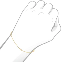 Solid 14K Yellow Gold Diamonds By The Yard Bracelet For Women 0.15ct 10 Solid 14K Yellow Gold Diamonds By The Yard Bracelet For Women 0.15ct -Outlet Radiant Bijou Store solid 14k gold diamonds by the yard bracelet for women 014ct bodye