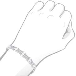 Sterling Silver Diamond Bracelet 1.96ct -Outlet Radiant Bijou Store sterling silver diamond bracelet 196ct p 41804 bodwh