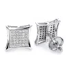 Sterling Silver Diamond Earrings 0.29ct Studs -Outlet Radiant Bijou Store sterling silver diamond earrings 029ct studs p 44739