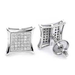 Sterling Silver Diamond Earrings 0.29ct Studs