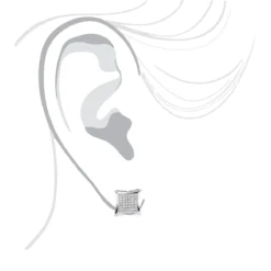 Sterling Silver Diamond Earrings 0.29ct Studs -Outlet Radiant Bijou Store sterling silver diamond earrings 029ct studs p 44739bod