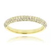 Thin 14K Yellow Gold Women's Yellow Diamond Band Pave Diamonds 0.7ct -Outlet Radiant Bijou Store thin 14k gold womens yellow diamond band pave diamonds 055ct mainye