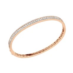 14K White Gold Thin Diamond Bangle Bracelet For Women 2.5 Carat -Outlet Radiant Bijou Store thin diamond bangle bracelet for women 14k white rose yellow gold 25 carat 803206 ro