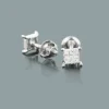 Tiny Diamond Stud Earrings 0.06ct 10K White Gold -Outlet Radiant Bijou Store tiny diamond stud earrings 006ct 10k gold 1