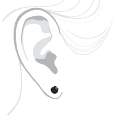 Two Carat 14K White Gold Solitaire Black Round Diamond Bezel Stud Earrings 12 Two Carat 14K White Gold Solitaire Black Round Diamond Bezel Stud Earrings -Outlet Radiant Bijou Store two carat 14k gold solitaire black round diamond bezel stud earrings bodwh