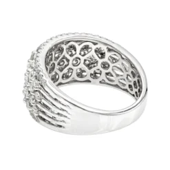 Unique Luxurman Bands: 14K Rose Gold Wide Diamond Ring For Women 2 Carat -Outlet Radiant Bijou Store uniqe luxurman bands 14k gold wide diamond ring for women 2 carat backwh