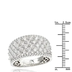 Unique Luxurman Bands: 14K Rose Gold Wide Diamond Ring For Women 2 Carat -Outlet Radiant Bijou Store uniqe luxurman bands 14k gold wide diamond ring for women 2 carat rulerwh