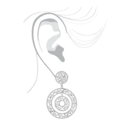 Unique 14K White Gold Designer Baguette Round Diamond Earrings For Women 7ct -Outlet Radiant Bijou Store unique 14k gold designer baguette round diamond earrings for women 7ct bodwh