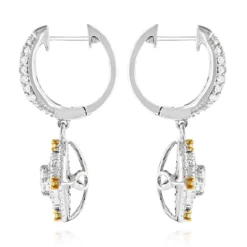 Unique 14K White Gold White And Yellow Diamond Earrings For Women Drop Design 11 Unique 14K White Gold White And Yellow Diamond Earrings For Women Drop Design -Outlet Radiant Bijou Store unique 14k gold white and yellow diamond earrings for women drop design backwh