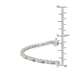 Unique 14K White Gold Yellow White Blue Diamond Tennis Bracelet For Women 1.5ct 13 Unique 14K White Gold Yellow White Blue Diamond Tennis Bracelet For Women 1.5ct -Outlet Radiant Bijou Store unique 14k gold yellow white blue diamond tennis bracelet for women 15ct rulerwh