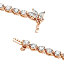 Unique 6 Carat VS Diamond Tennis Bracelet For Women 18K White Gold Flower Clasp 15 Unique 6 Carat VS Diamond Tennis Bracelet For Women 18K White Gold Flower Clasp -Outlet Radiant Bijou Store unique 6 carat vs diamond tennis bracelet for women 18k gold flower clasp 407100 backro