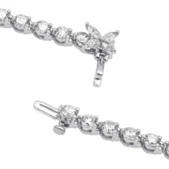 Unique 6 Carat VS Diamond Tennis Bracelet For Women 18K White Gold Flower Clasp 13 Unique 6 Carat VS Diamond Tennis Bracelet For Women 18K White Gold Flower Clasp -Outlet Radiant Bijou Store unique 6 carat vs diamond tennis bracelet for women 18k gold flower clasp 407100 backwh