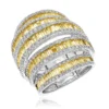 Unique 7ct Ladies White Yellow Diamond Cocktail Ring 14K White Gold By Luxurman -Outlet Radiant Bijou Store unique 7ct ladies white yellow diamond cocktail ring 14k gold by luxurman mainwh