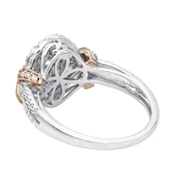 Unique Affordable Halo Cluster Diamond Engagement Ring 0.9ct Two Tone 14K White Gold 11 Unique Affordable Halo Cluster Diamond Engagement Ring 0.9ct Two Tone 14K White Gold -Outlet Radiant Bijou Store unique affordable halo cluster diamond engagement ring 09ct two tone gold backwh