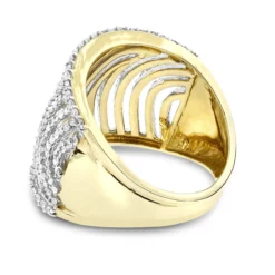 Unique Diamond Engagement Rings: 14K Yellow Gold Cut-Out Diamond Engagement Ring 1ct -Outlet Radiant Bijou Store unique diamond rings 14k cut out diamond ring 120 p 38724 backye