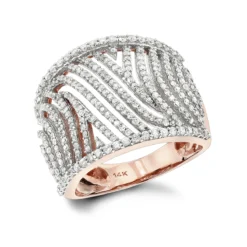 Unique Diamond Engagement Rings: 14K Yellow Gold Cut-Out Diamond Engagement Ring 1ct -Outlet Radiant Bijou Store unique diamond rings 14k cut out diamond ring 120 p 38724 ro