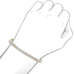 Unique Diamond Tennis Bracelet For Women Tricolor 14K White/Yellow/Rose Gold 8 Unique Diamond Tennis Bracelet For Women Tricolor 14K White/Yellow/Rose Gold -Outlet Radiant Bijou Store unique diamond tennis bracelet for women tricolor 14k white yellow rose gold 000986 body 1671159872