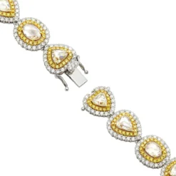 Unique High End Diamond Bracelet For Ladies 18K White Gold 20 Carats -Outlet Radiant Bijou Store unique high end diamond bracelet for ladies in 18k gold 20 carats 804013 backwh