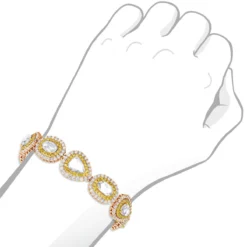 Unique High End Diamond Bracelet For Ladies 18K White Gold 20 Carats -Outlet Radiant Bijou Store unique high end diamond bracelet for ladies in 18k gold 20 carats 804013 bodro