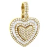 Large Ladies Unique Round Baguette Diamond Heart Shape Pendant 2 Carat 14K Yellow Gold -Outlet Radiant Bijou Store unique oversized round and baguette diamond heart pendant 2 carat 14k gold 803235 main yellow
