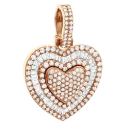 Large Ladies Unique Round Baguette Diamond Heart Shape Pendant 2 Carat 14K Yellow Gold 12 Large Ladies Unique Round Baguette Diamond Heart Shape Pendant 2 Carat 14K Yellow Gold -Outlet Radiant Bijou Store unique oversized round and baguette diamond heart pendant 2 carat 14k gold 803235 rose