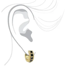 Unique Diamond Hoop Earrings Large Black Diamond Huggies 14K Yellow Gold 3ct -Outlet Radiant Bijou Store unique small diamond hoop earring black diamond huggies in 14k gold 085ct 4 bodye