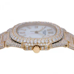 Unisex Diamond Watch Patek Philippe Nautilus 18K Gold 37mm White Dial -Outlet Radiant Bijou Store unisex diamond watch patek philippe nautilus yellow gold 37 mm white dial w00937 0E8A3953 2048x2048