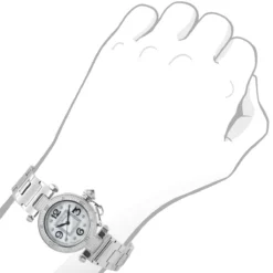 JoJino Women's Diamond Watch 0.12ctw White Mother-Of-Perl Dial -Outlet Radiant Bijou Store watches jojino womens diamond watch 012ctw white mother of perl dial 968770 bod