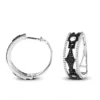 White And Black Diamond Hoop Earrings 0.9 Ct 14K White Gold 2 White And Black Diamond Hoop Earrings 0.9 Ct 14K White Gold -Outlet Radiant Bijou Store white and black diamond hoop earrings 095ct 14k gold p 48289 wh