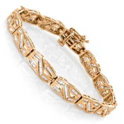 Women's Infinity Baguette Diamond Bracelet 2.84ct 9 Women's Infinity Baguette Diamond Bracelet 2.84ct -Outlet Radiant Bijou Store womens infinity baguette diamond bracelet 284ct p 5682 ro
