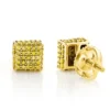 Yellow Diamond Stud Earrings 0.53ct 10K Yellow Gold -Outlet Radiant Bijou Store yellow diamond stud earrings 053ct 10k gold p 45690 ye
